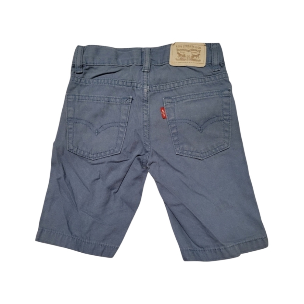 Vintage Levis 100% Cotton Blue Velvety Soft Faded Pocketed Shorts Size 2T